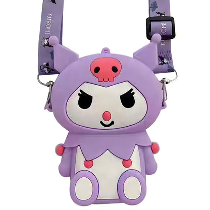 Mini Sac à Bandoulière Kuromi – Accessoire Kawaii pour Enfants et Fans de Manga