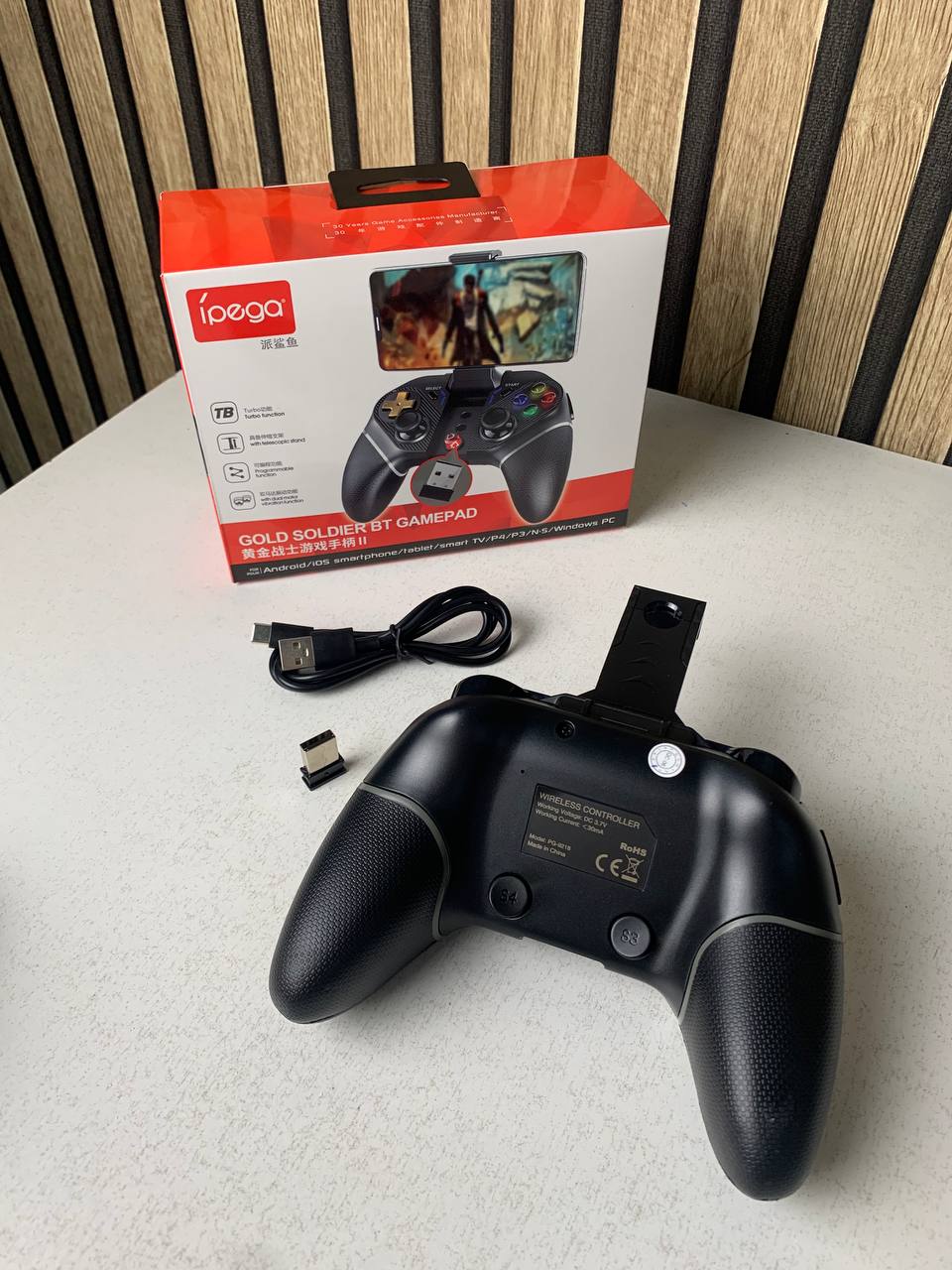 Manette de jeu sans fil IPEGA PG-9218 Gold Soldier BT Gamepad - يد تحكم لاسلكية