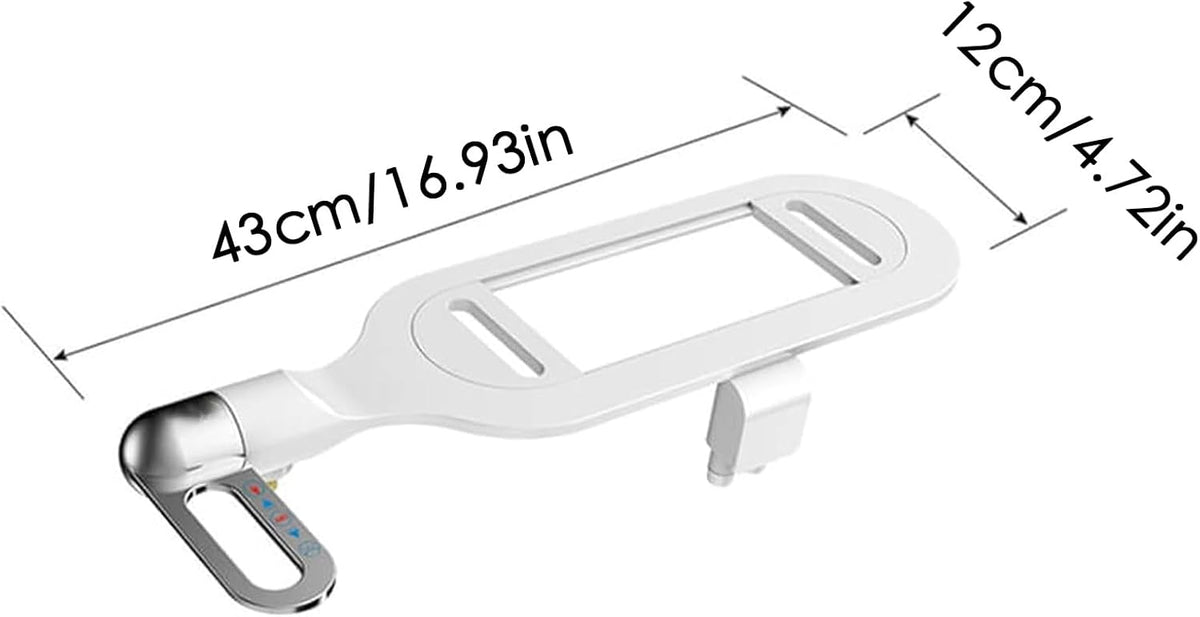 Bidet pour Toilettes Intelligent à Double Buse Fixation Ultra-Mince Autonettoyant - ملحق شطاف المرحاض الذكي بنظام الرش المزدوج